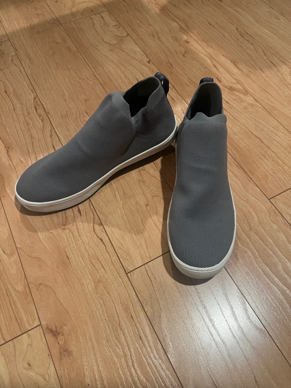 L.L. Bean Women's Slip-On Knit Loafers in Gray